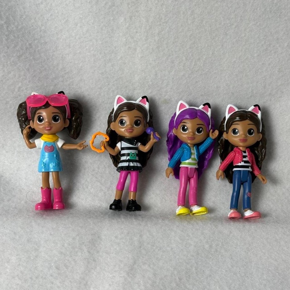 Gabby's Dollhouse Mini Figures Lot of 4 Replacement Dolls DreamWorks Toys